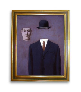 René Magritte : "el hombre al sombrero"